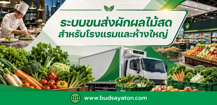 ระบบขนส่งผักผลไม้สด สำหรับโรงแรมและห้างใหญ่